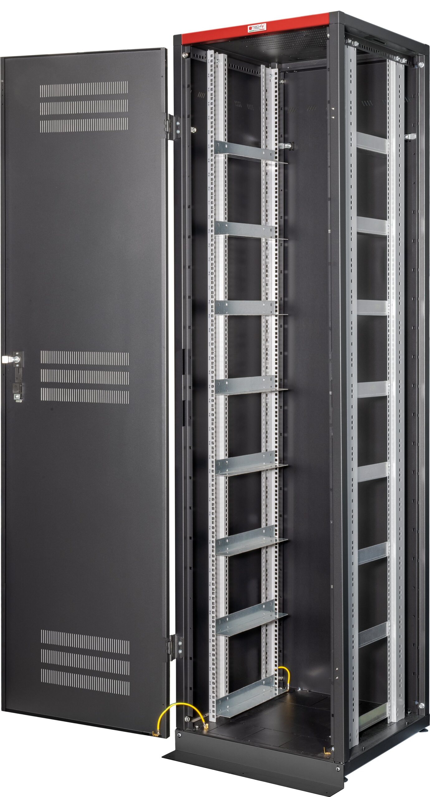 Armadio Rack 19'' 600x600 47U per Batterie Fotovoltaico Nero TECHLY PROFESSIONAL - immagine 4
