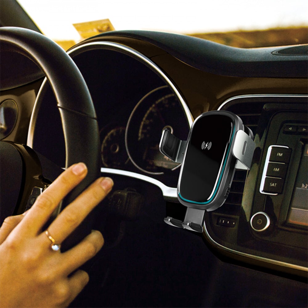 Supporto da Auto Ricarica Wireless per Smartphone da Presa d'aria LOGILINK - immagine 4