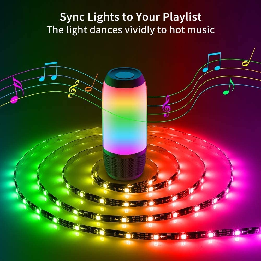 Kit Striscia LED Intelligente 5m con Funzione Musicale e Controllo Vocale Alexa, R5149 WOOX - immagine 4