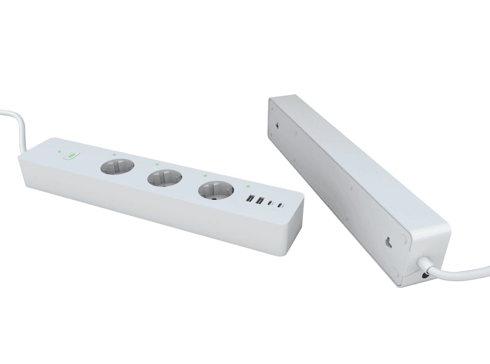 Multipresa Intelligente 3 Prese Schuko 4 USB Controllo Vocale, R6132 WOOX - immagine 4