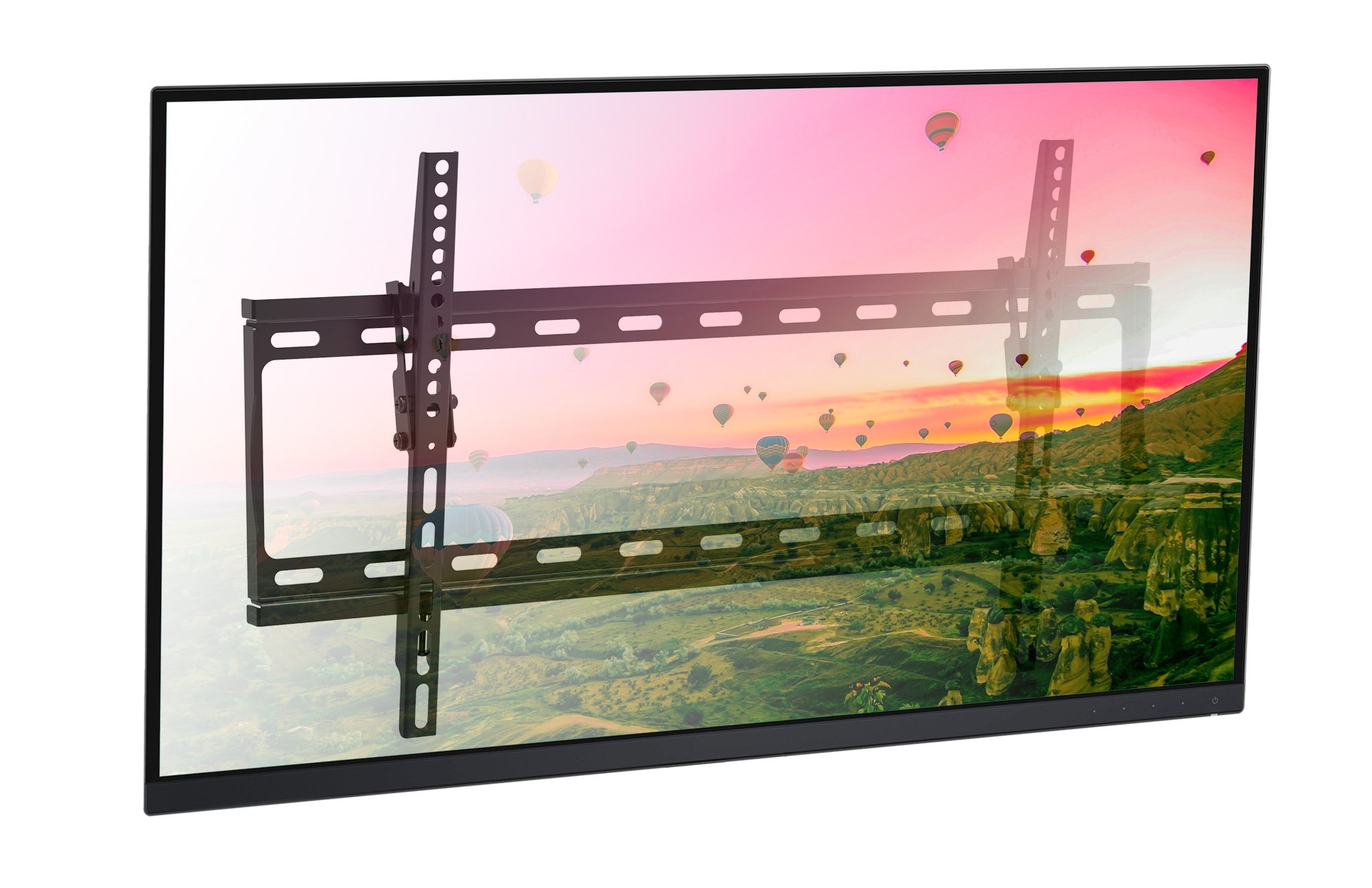 Staffa a Muro Inclinabile TV LED LCD 30-70'' Nero TECHLY - immagine 4