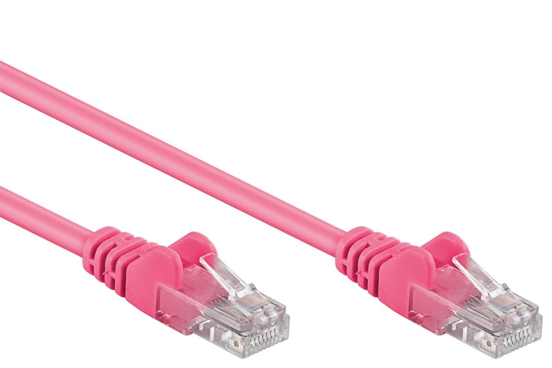 Cavo di rete Patch CCA Cat. 5e Rosa UTP 2m GOOBAY - immagine 3