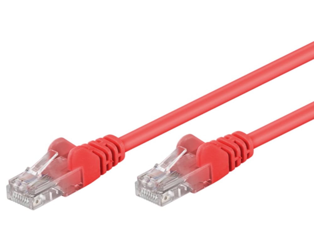 Cavo di rete Patch in CCA Cat.5E Rosso U/UTP 3m GOOBAY - immagine 3