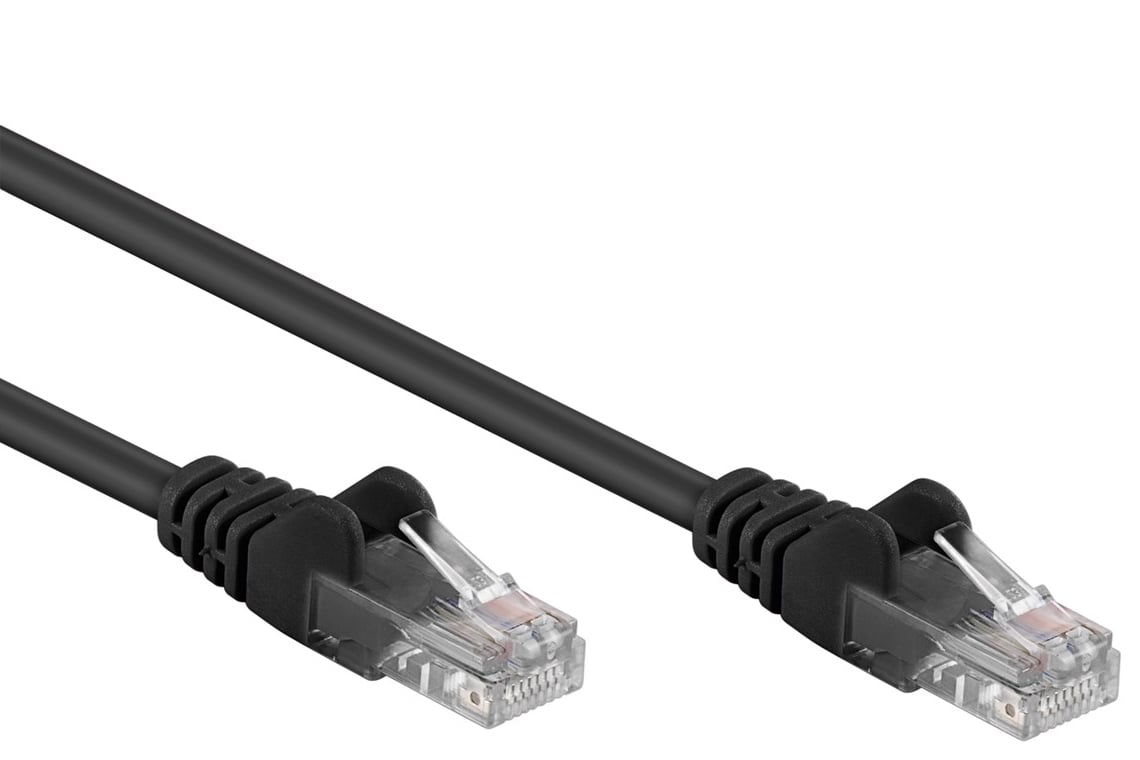 Cavo di rete Patch CCA Cat. 5e Nero UTP 10m GOOBAY - immagine 3