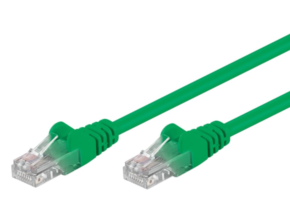 Cavo di rete Patch in CCA Cat.5E Verde U/UTP 10m GOOBAY - immagine 4