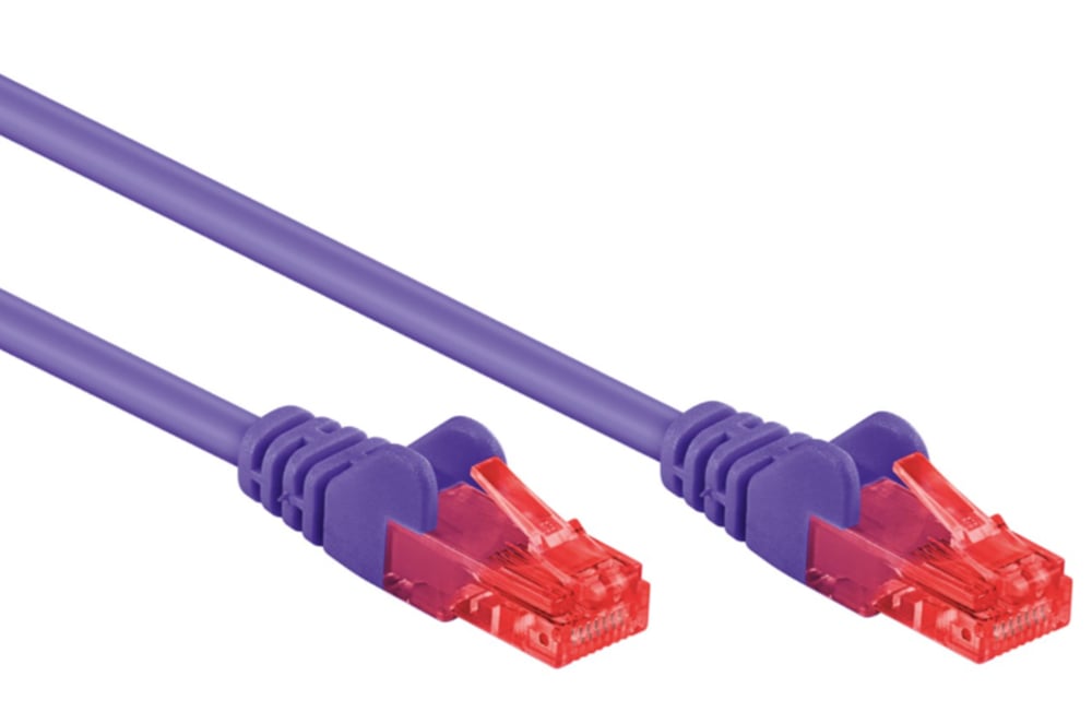 Cavo di rete Patch CCA Cat. 6 Viola UTP 1,5 m GOOBAY - immagine 4