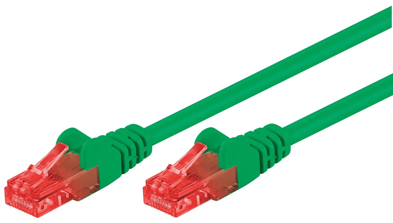 Cavo di rete Patch in CCA Cat.6 Verde U/UTP 2m GOOBAY - immagine 3