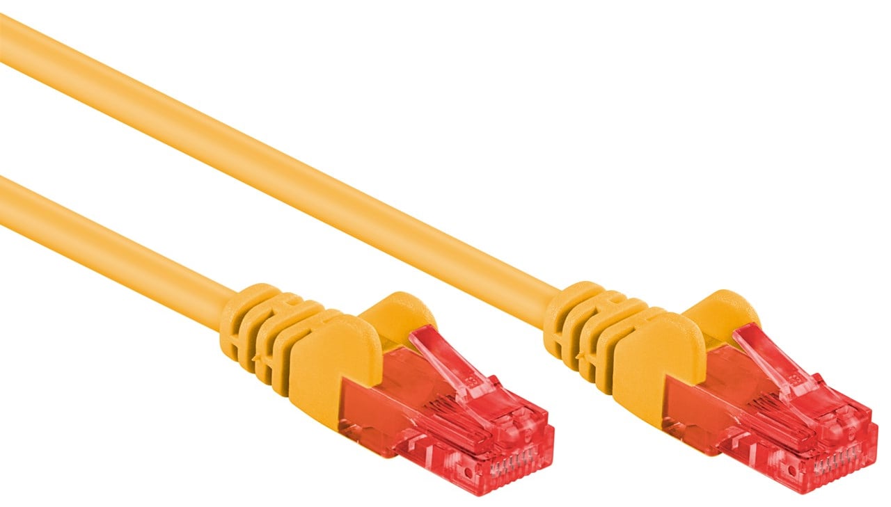 Cavo di rete Patch in CCA Cat.6 Giallo U/UTP 2m GOOBAY - immagine 4
