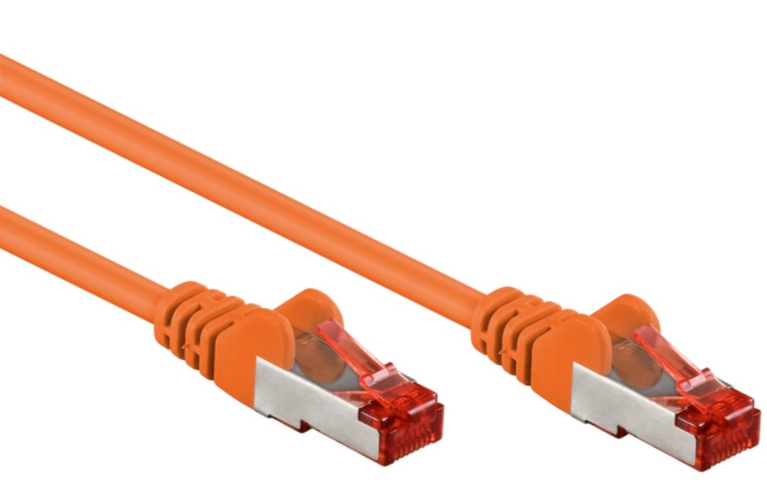 Cavo di rete Patch in rame Cat. 6 Arancione SFTP LSZH 0,5m GOOBAY - immagine 4