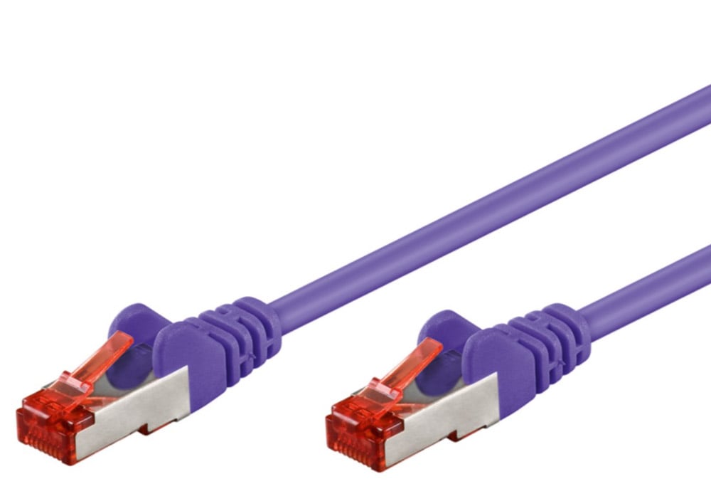 Cavo di rete Patch in rame Cat. 6 Viola SFTP LSZH 10m GOOBAY - immagine 3