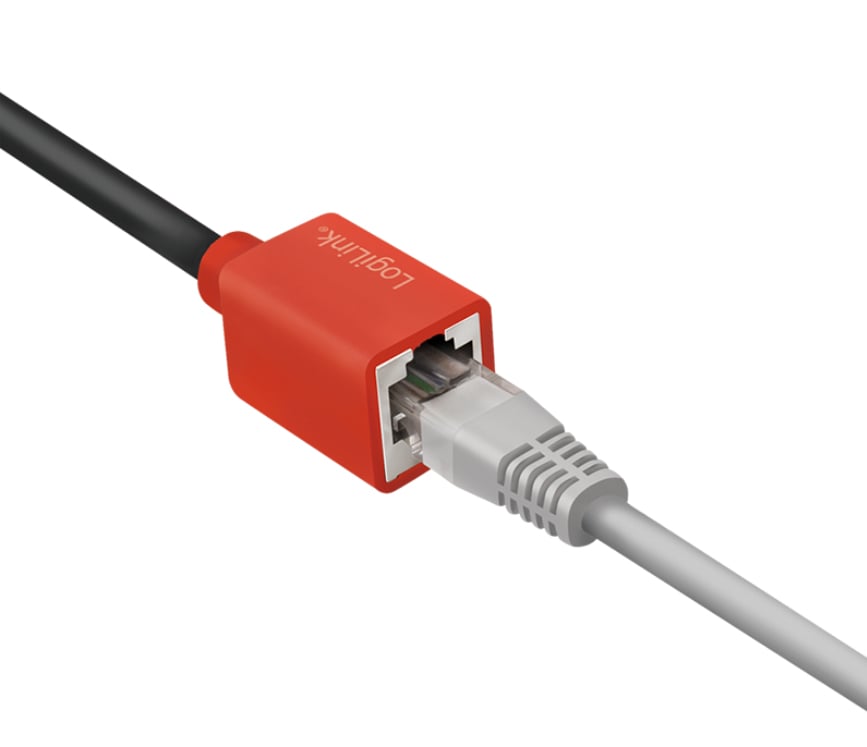 Adattatore RJ45 Cat.6A Classe EA Break Away Protezione Antistrappo 20cm LOGILINK - immagine 3