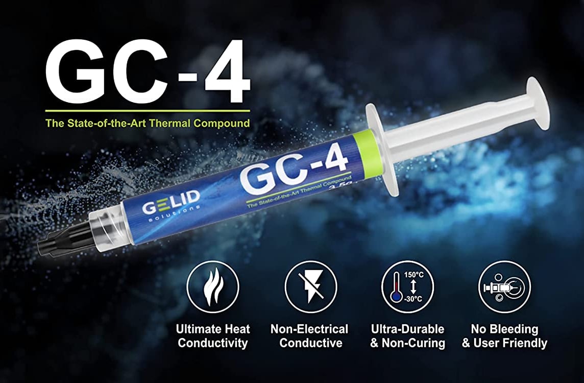 Pasta Termoconduttiva GC-4 per Dissipatori di Calore 3.5g GELID SOLUTIONS - immagine 4