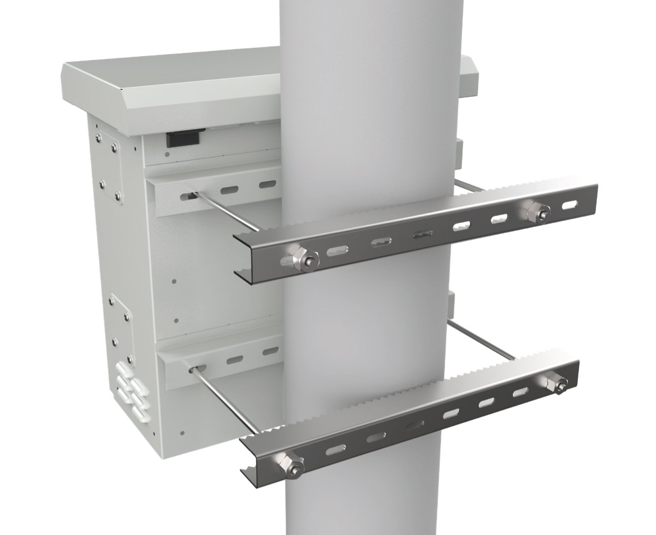 Armadio Rack 19'' Fissaggio a Palo P 250 mm IP66 Mini TECHLY PROFESSIONAL - immagine 3