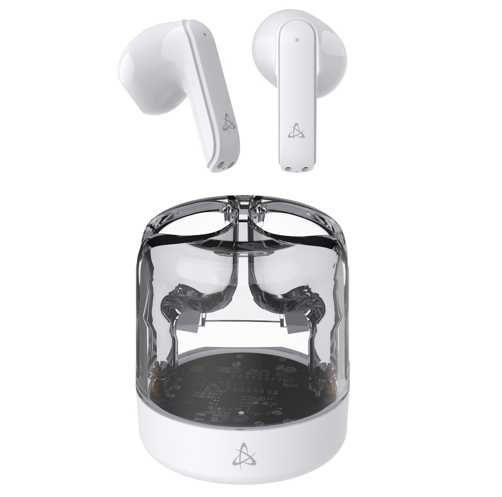 Cuffie Auricolari con Microfono Bluetooth EB-TWS12 Bianco SBOX - immagine 4