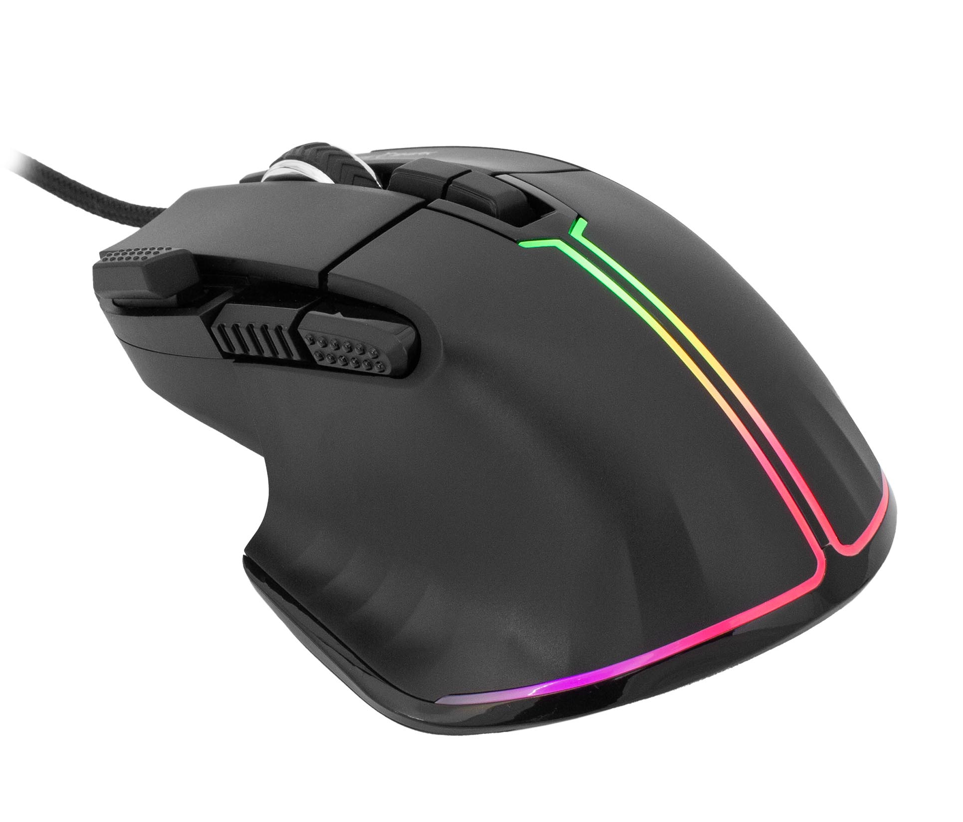 Mouse Gaming RGB USB 12000 dpi 9 Tasti Nero Marrok WHITE SHARK - immagine 4