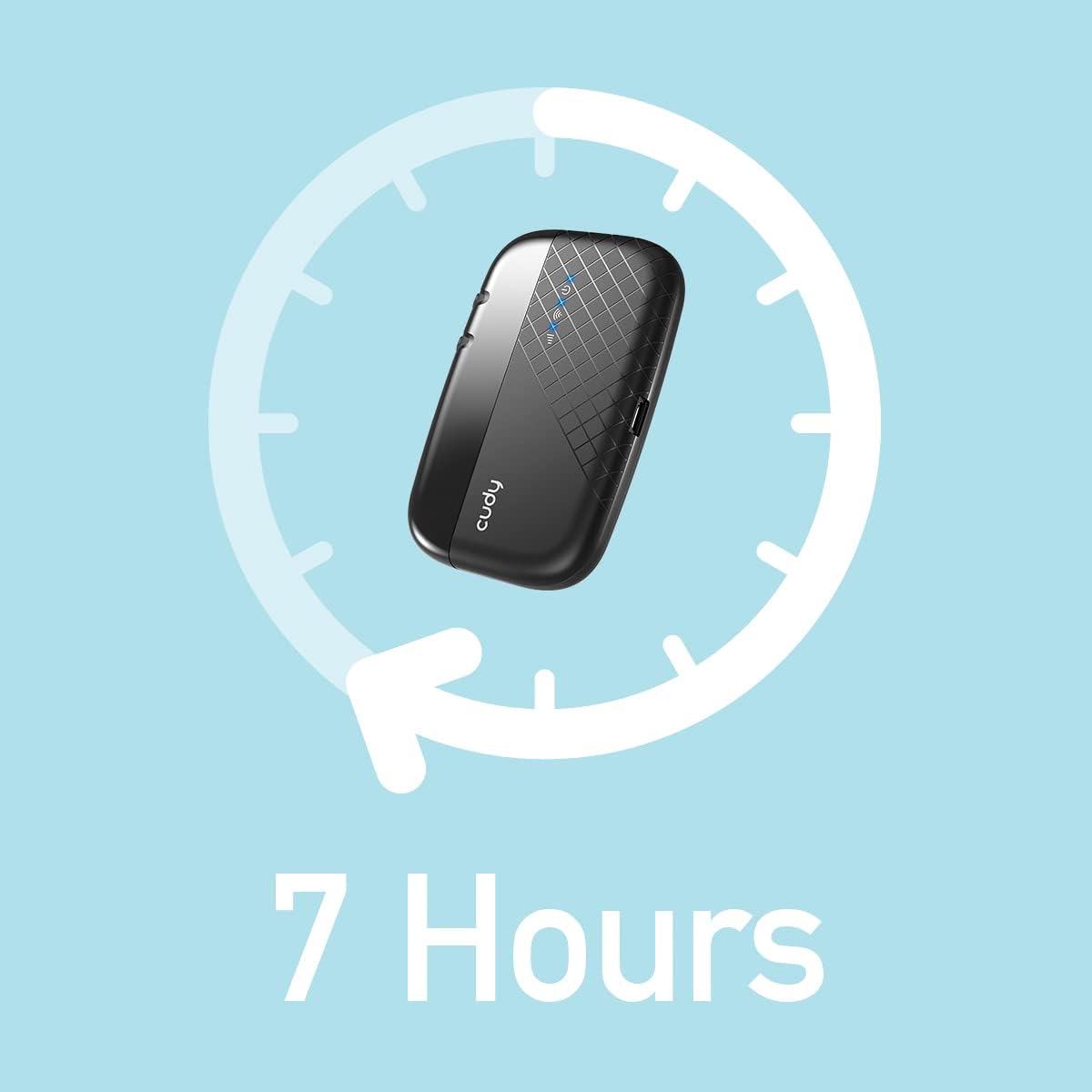 Pocket Wi-Fi Hotspot 3G/4G LTE Via SIM 150 Mbps, MF4 CUDY - immagine 3