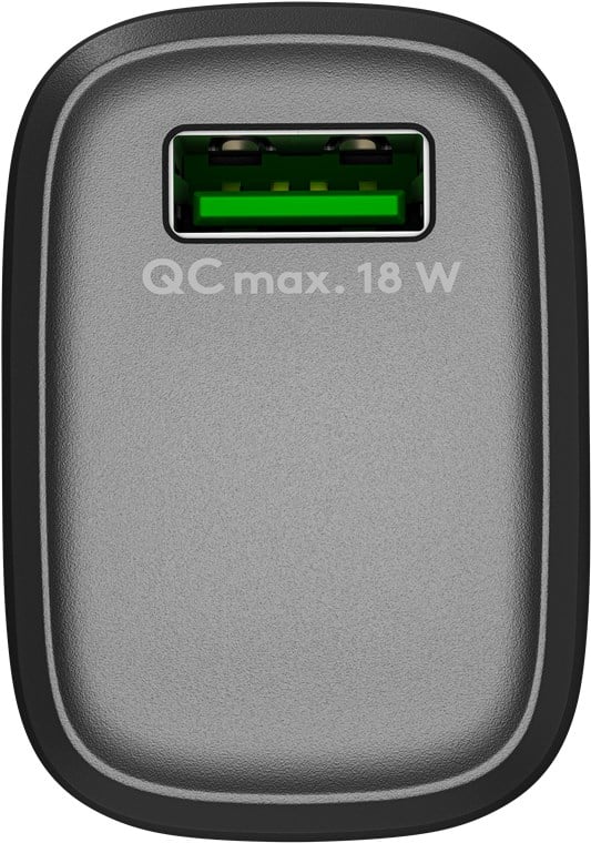Caricabatterie Ricarica Rapida USB QC 3.0 (18 W) Nero GOOBAY - immagine 3