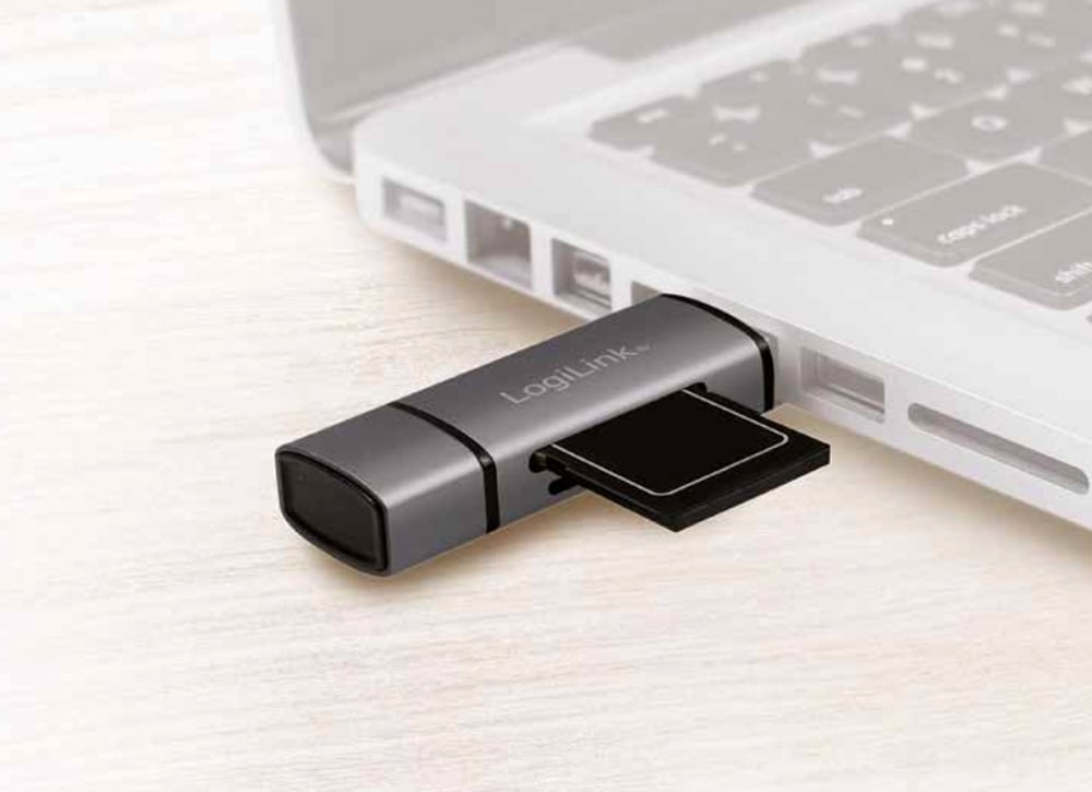 Lettore USB 3.2 Gen 1 di SD e MicroSD con Connessioni USB-C™ e USB A OTG LOGILINK - immagine 2