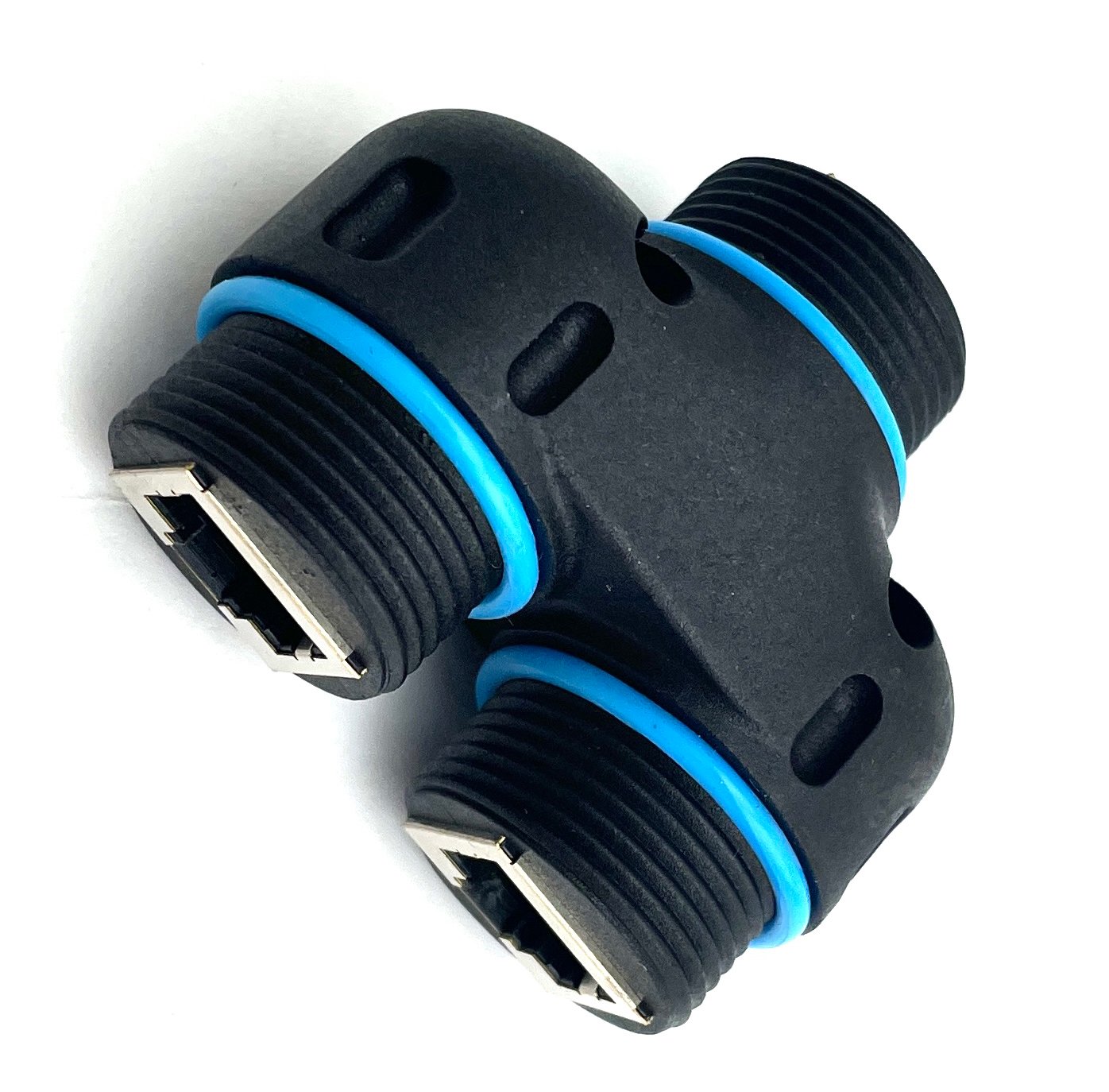 Connettore Adattatore Cat.6 RJ45 1F/2F Configurazione 1:1 Impermeabile IP68 TECHLY PROFESSIONAL - immagine 4