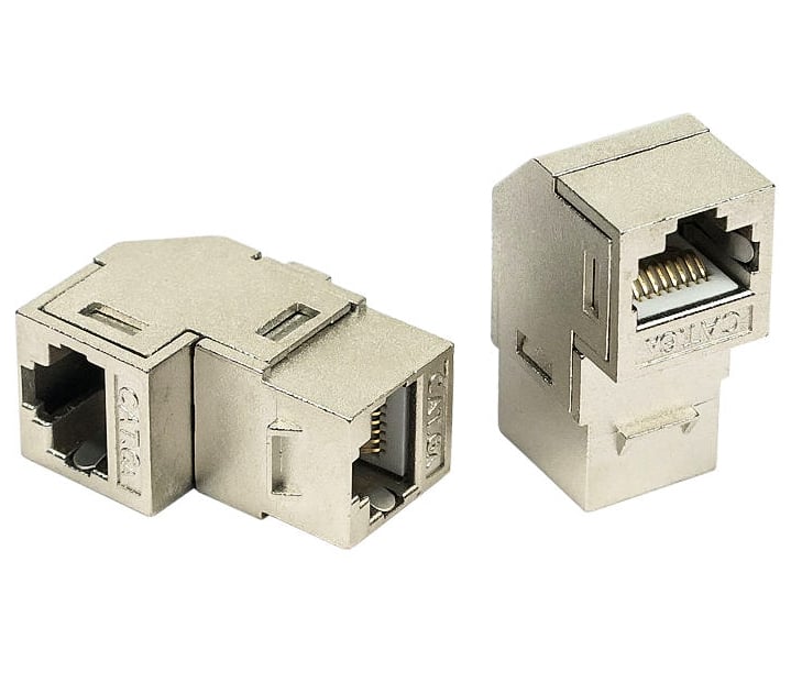 Accoppiatore RJ45 F/F 90° Cat.6A Schermato TECHLY PROFESSIONAL - immagine 3