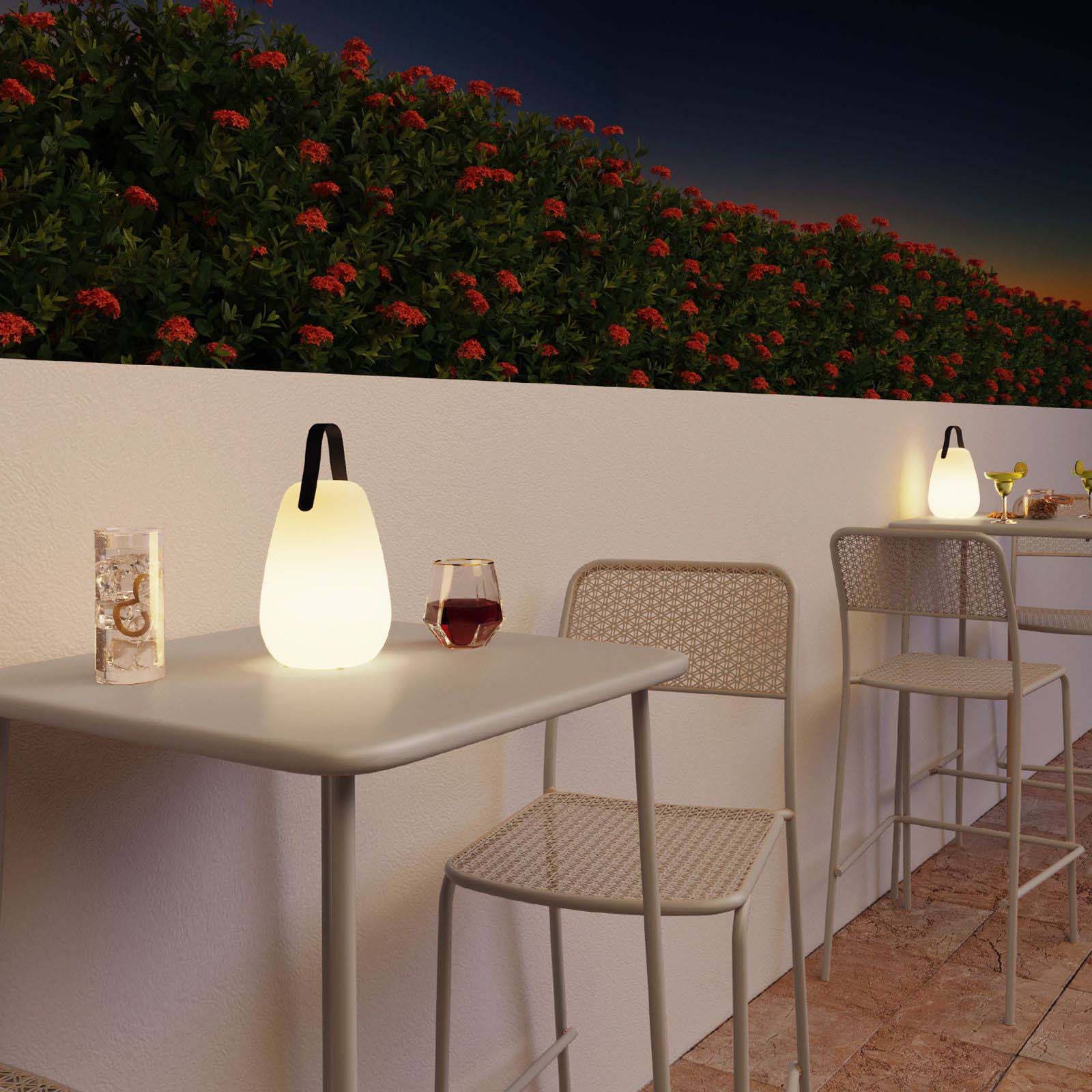 Lampada LED Multicolore Ricaricabile da Tavolo con Maniglia e Telecomando TECHLY - immagine 4