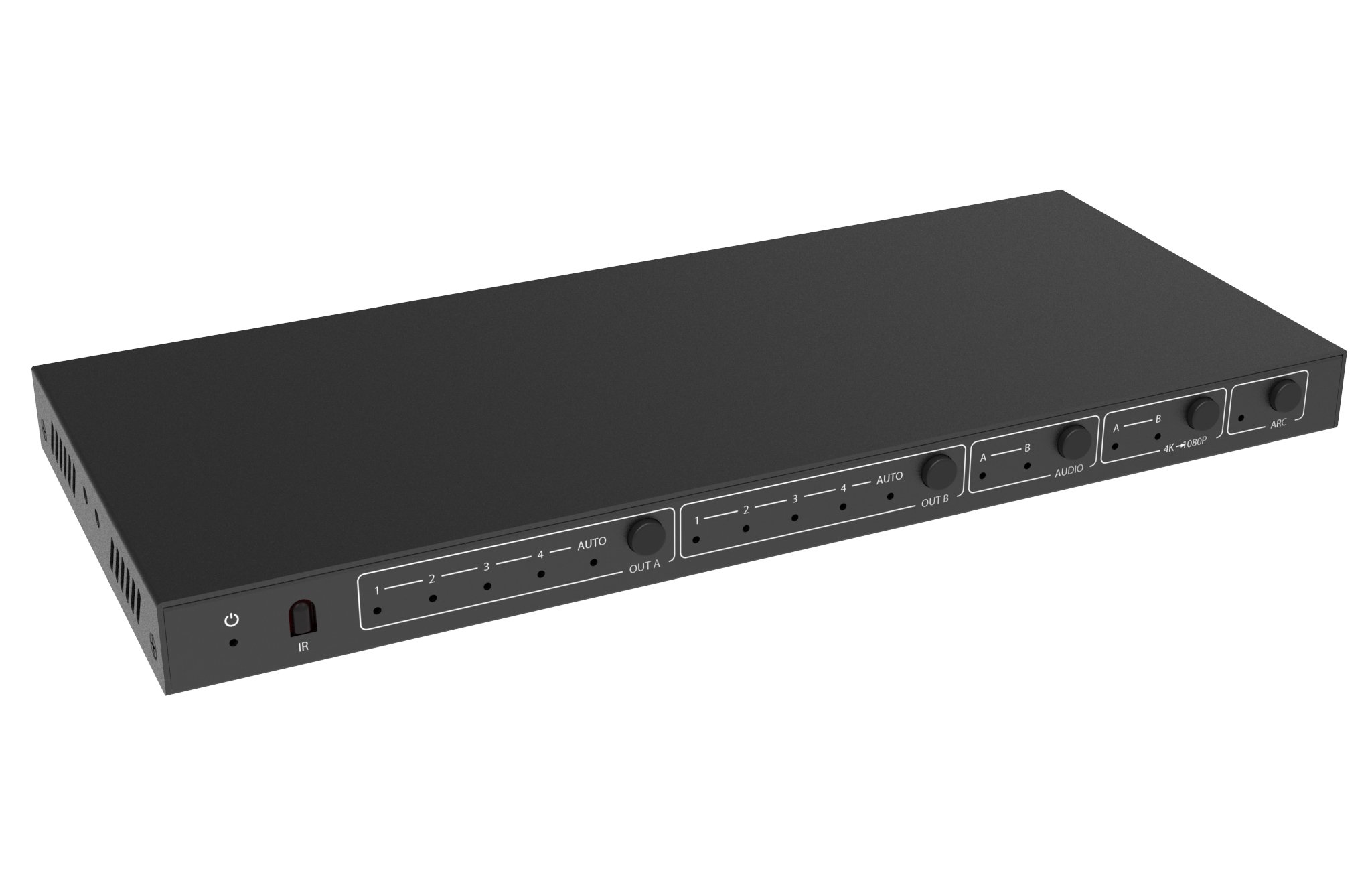 Matrix Switch HDMI 2.0 4x2 18Gbps 4k@60Hz con estrattore audio TECHLY - immagine 3
