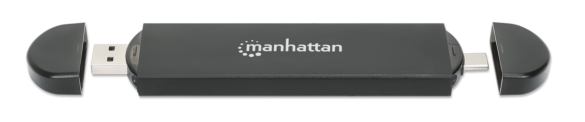 Box Esterno USB SSD M.2 NVMe e SATA Connessioni USB-C™ e USB A MANHATTAN - immagine 4