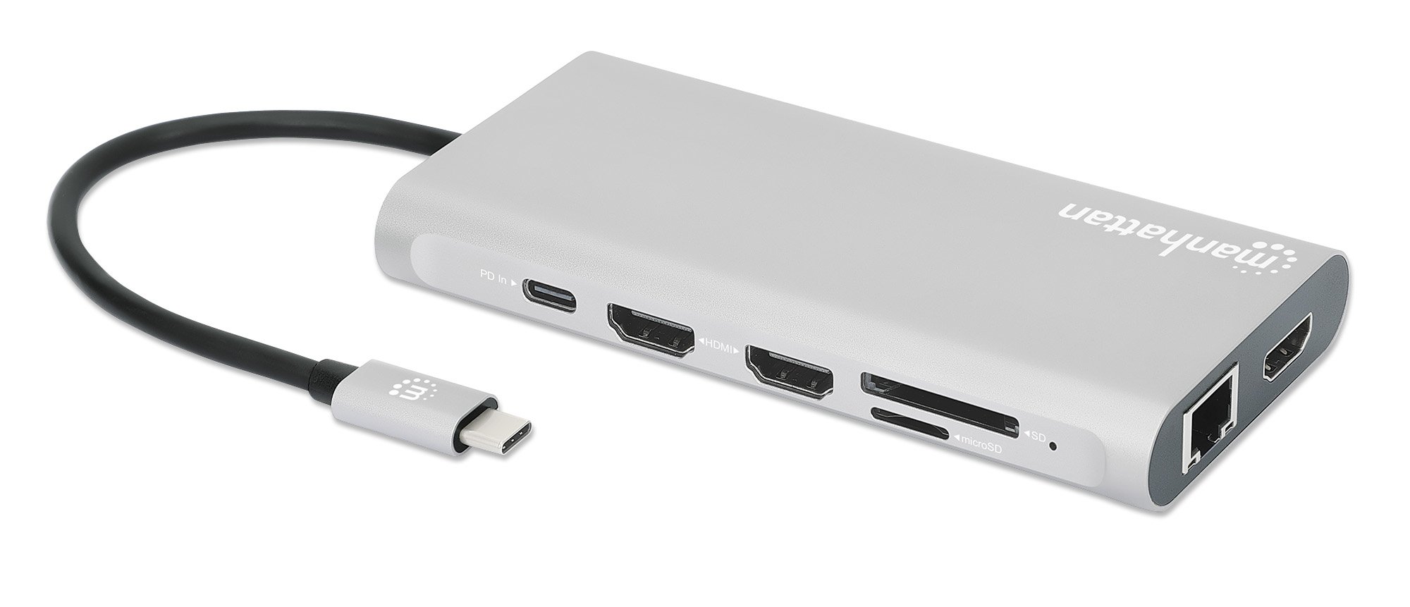 Docking Station USB-C™ PD 12-in-1 5 Porte USB SD e MicroSD HDMI con MST 4K MANHATTAN - immagine 4