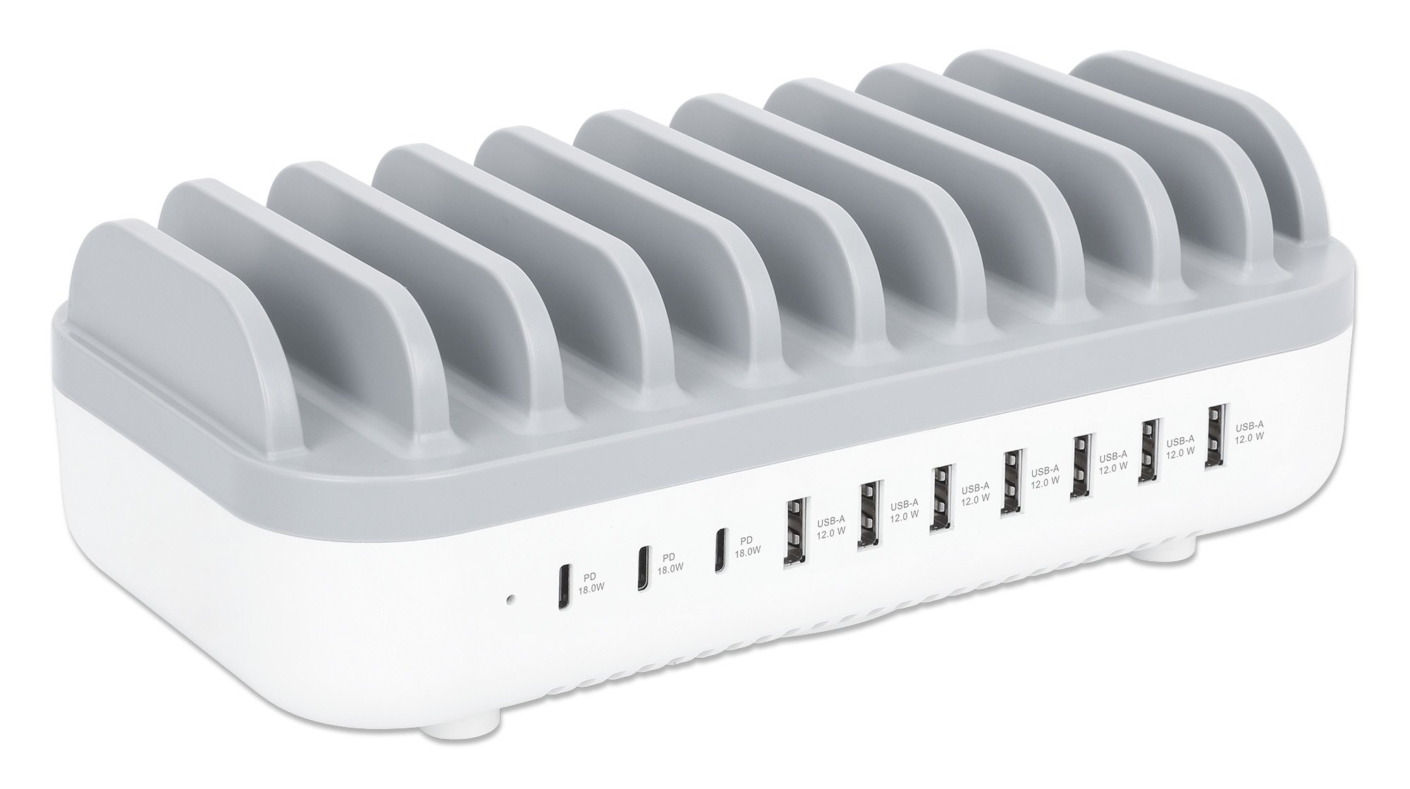 Docking Station Stazione di Ricarica 10 Porte USB 120W MANHATTAN - immagine 4