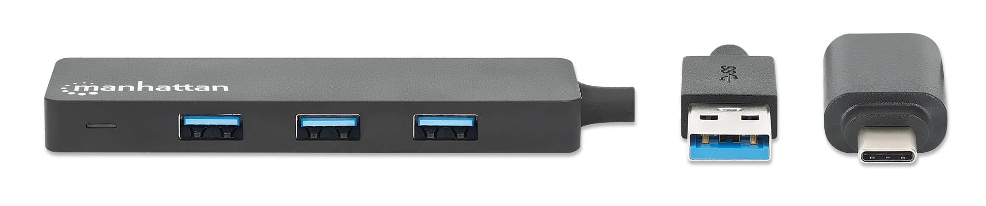 Hub USB 3.2 Gen1 4 Porte Combo USB-A e USB-C™ MANHATTAN - immagine 4