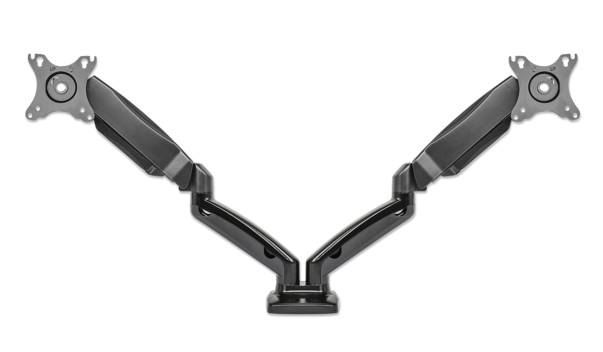 Supporto da scrivania in Alluminio per 2 Monitor 13-27'' con Molla a Gas MANHATTAN - immagine 3