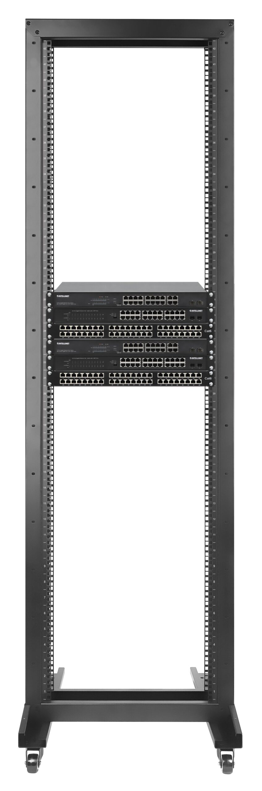 Open Frame Rack 19'' 42U 2 Montanti INTELLINET - immagine 3