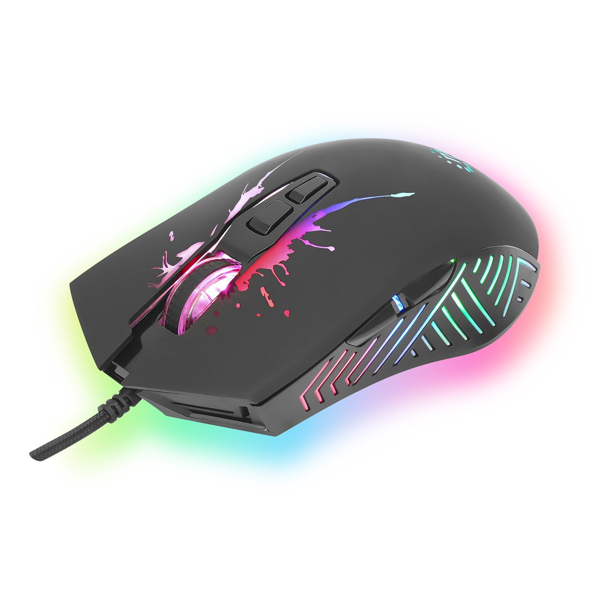 Mouse ottico Gaming LED RGB con cavo USB MANHATTAN - immagine 4