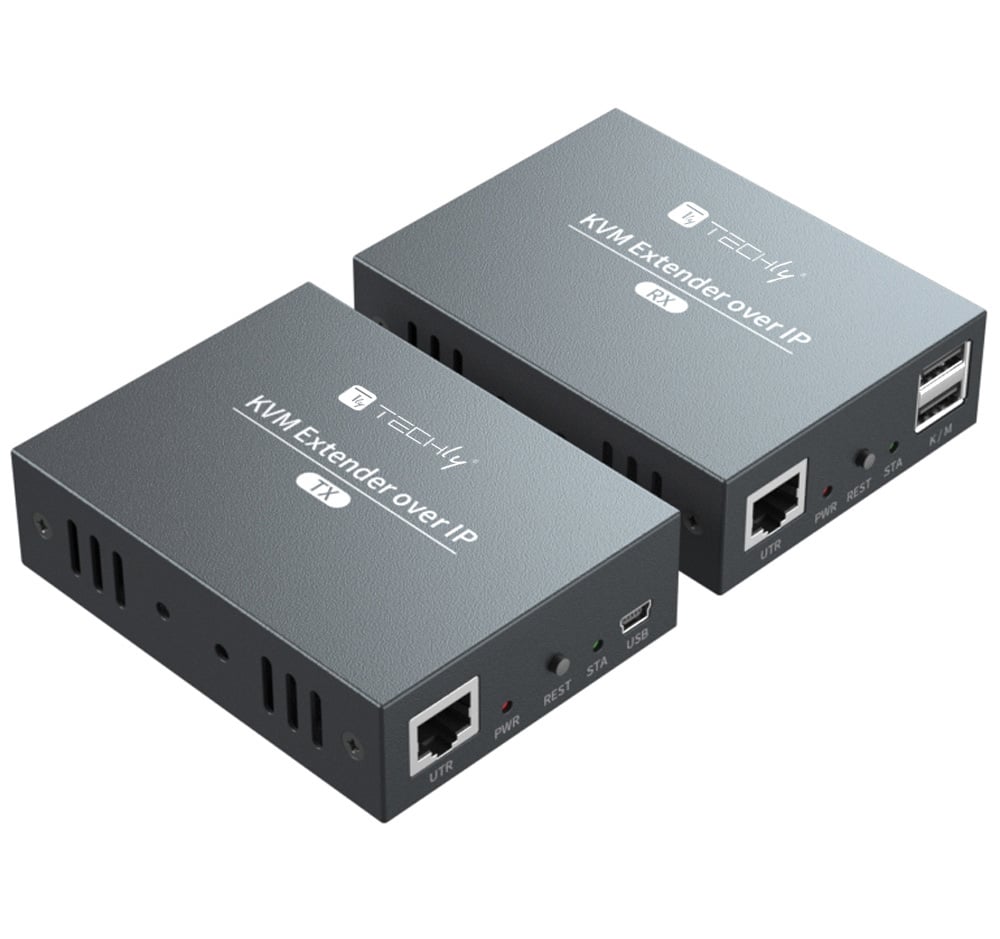 Ricevitore HDMI KVM Extender su Cavo di Rete 1080p@60Hz 150m TECHLY - immagine 3