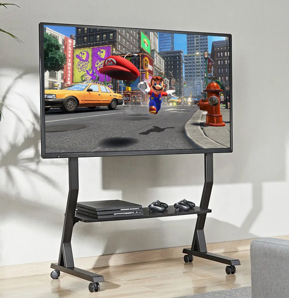 Supporto a Pavimento con Mensola per TV LCD/LED/Plasma 45-90'' TECHLY - immagine 3