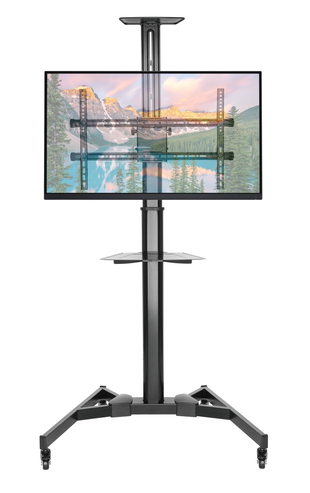 Supporto da Pavimento con Mensola TV/LED/LCD 37''-70'' Nero TECHLY - immagine 4