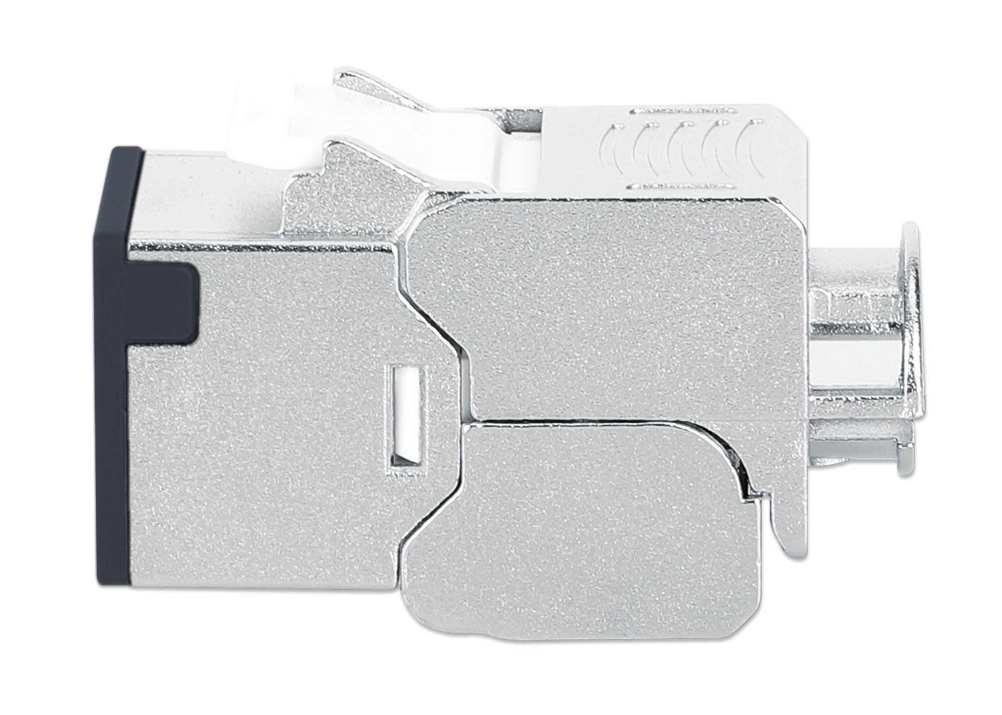 Frutto Keystone RJ45 Cat.6A 10G Slim STP Toolless Nero INTELLINET - immagine 5