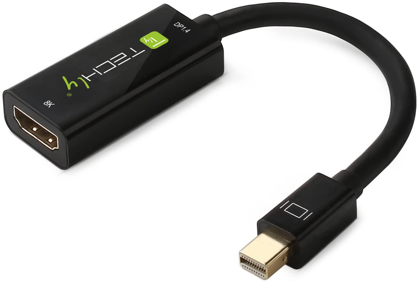 Adattatore Mini DisplayPort (Thunderbolt) 1.4 / HDMI 8K Attivo nero TECHLY