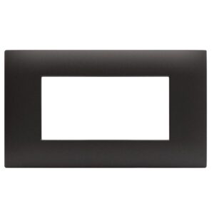 Placca Serie YOUNG 44 per Scatola Rettangolare 4 Moduli Grigio AVE