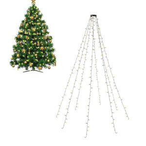 Catena Luminosa 280 Luci LED IP44 Bianco Caldo per Albero con Anello GOOBAY