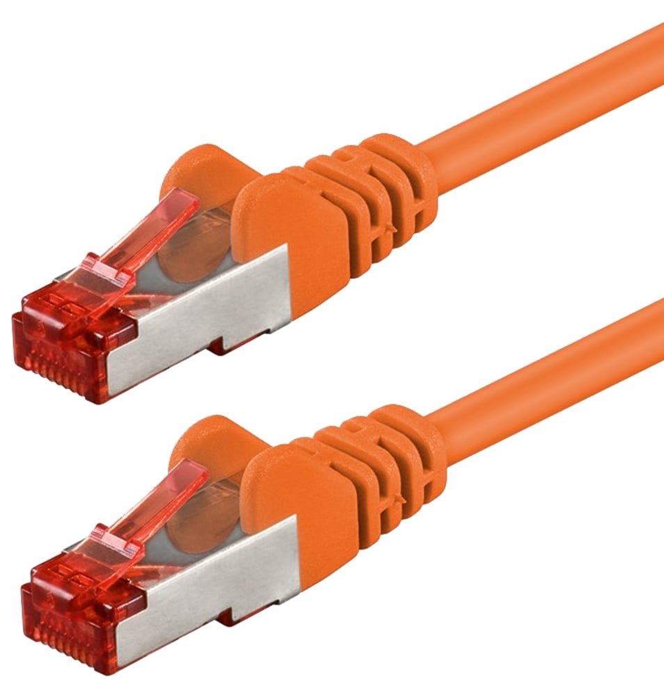 Cavo di rete Patch in rame Cat. 6 Arancione SFTP LSZH 0,5m GOOBAY
