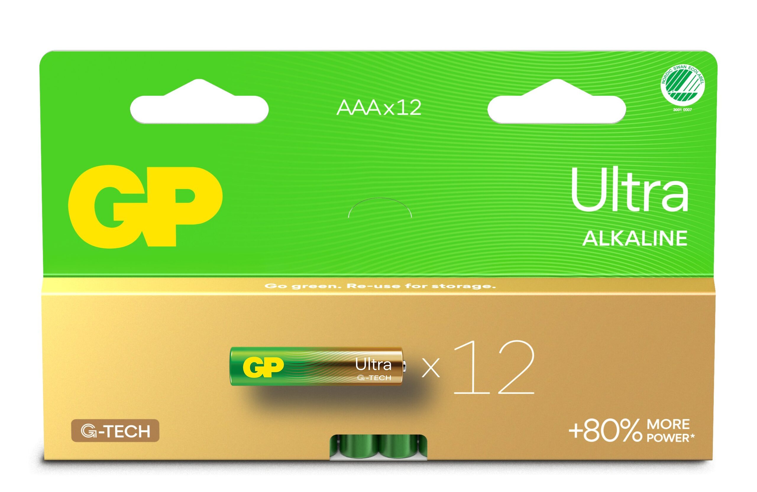 Confezione 12 Batterie GP Ultra Alcalina MiniStilo AAA 124U/LR03 GP BATTERIES