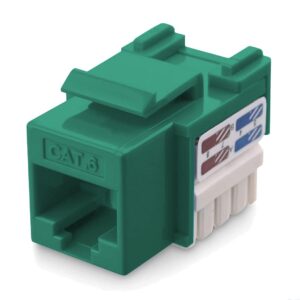 Frutto Keystone RJ45 Cat.6 UTP IDC 90&deg; Verde TECHLY PROFESSIONAL
