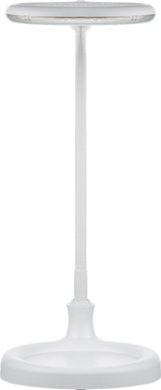 Lampada LED con Lente d'ingrandimento Base di Appoggio e Clip da Tavolo 6W Bianco GOOBAY - immagine 9