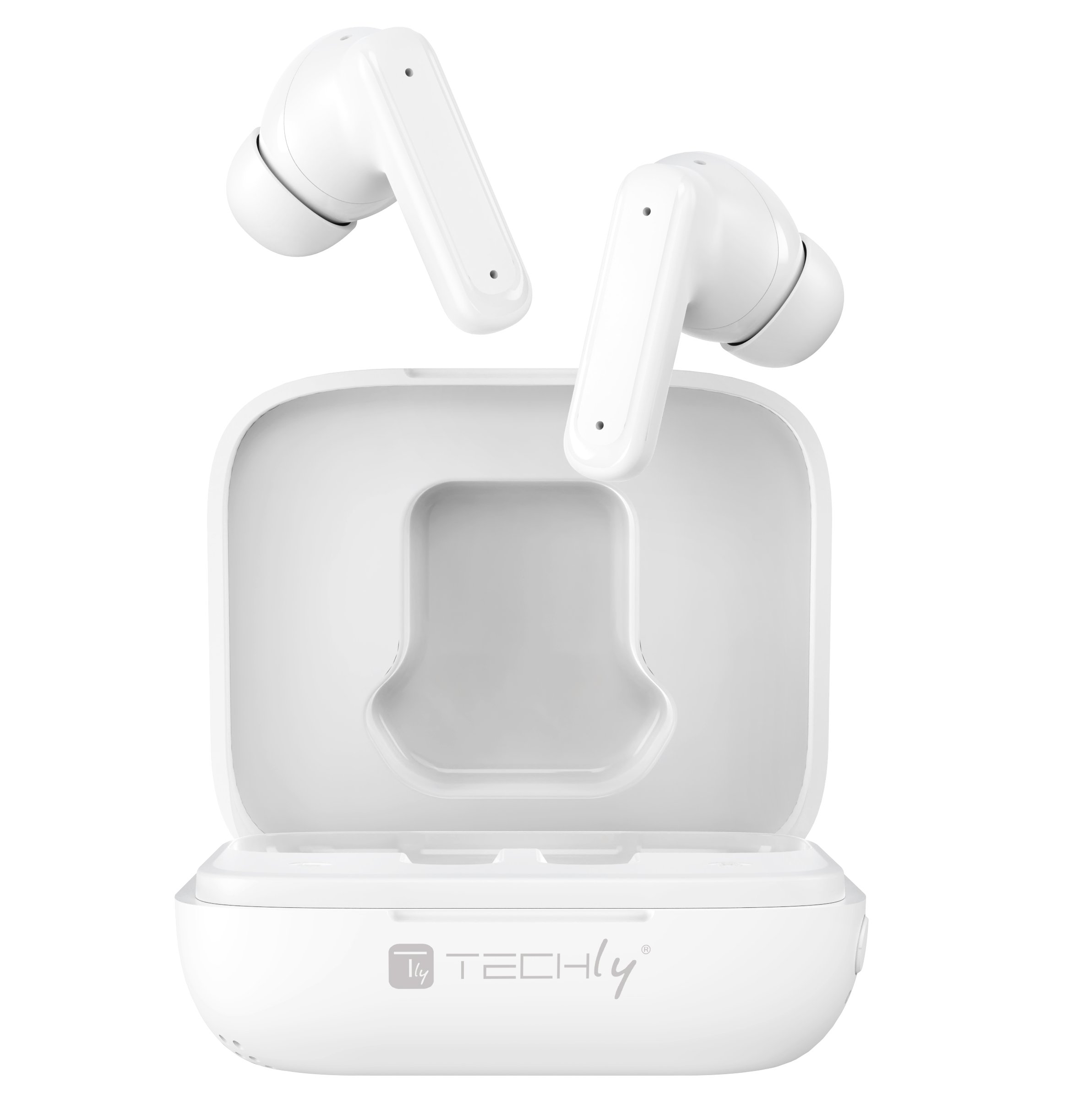 Cuffie Auricolari Bluetooth con Custodia Smart Touch Screen LCD Cancellazione Attiva del Rumore ANC TECHLY - immagine 8