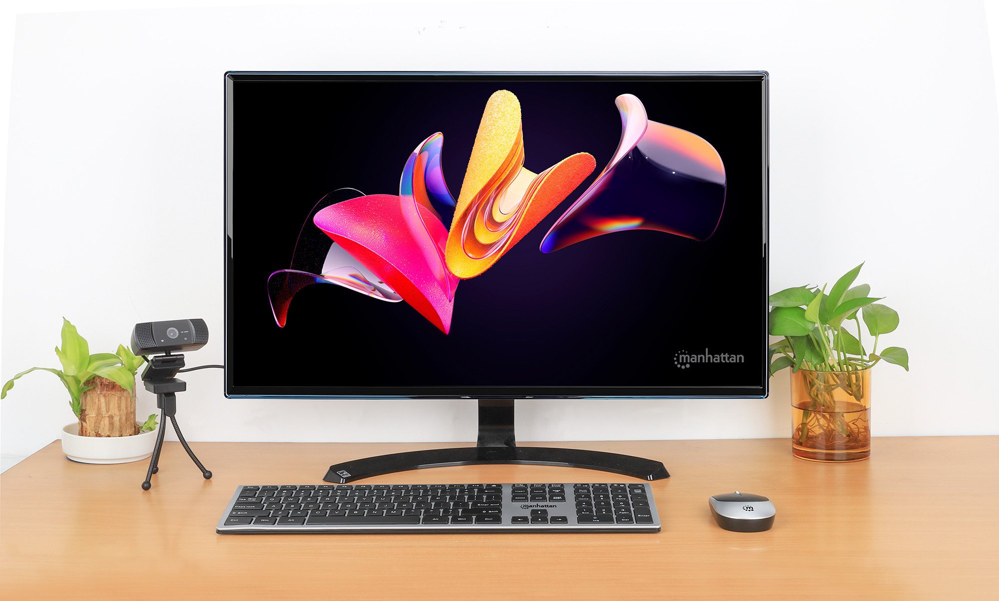 Set Combo Tastiera e Mouse 1200dpi USB Wireless MWK7400 MANHATTAN - immagine 9