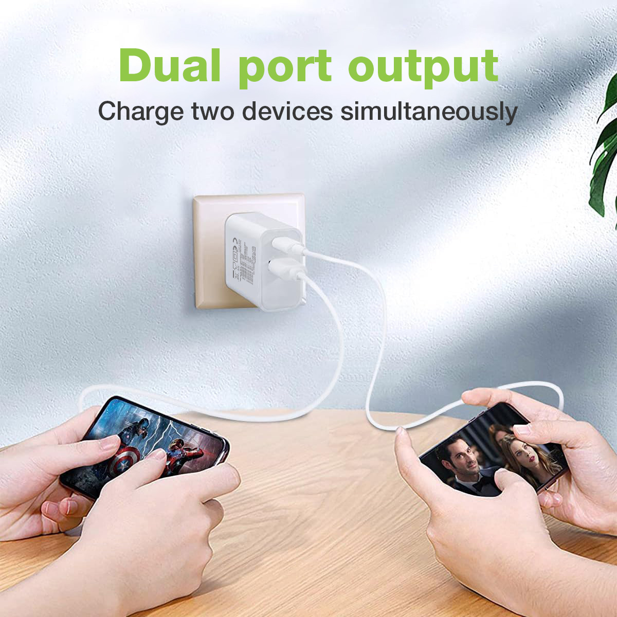 Caricatore Alimentatore GaN USB-C™ 30W e USB-A QC3.0 da Muro TECHLY - immagine 7