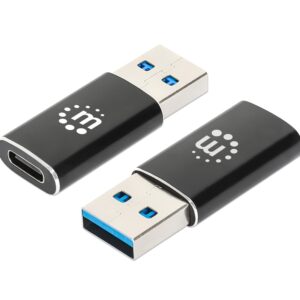 Adattatore Convertitore USB 3.2 USB-A Maschio a USB-C&trade; Femmina MANHATTAN