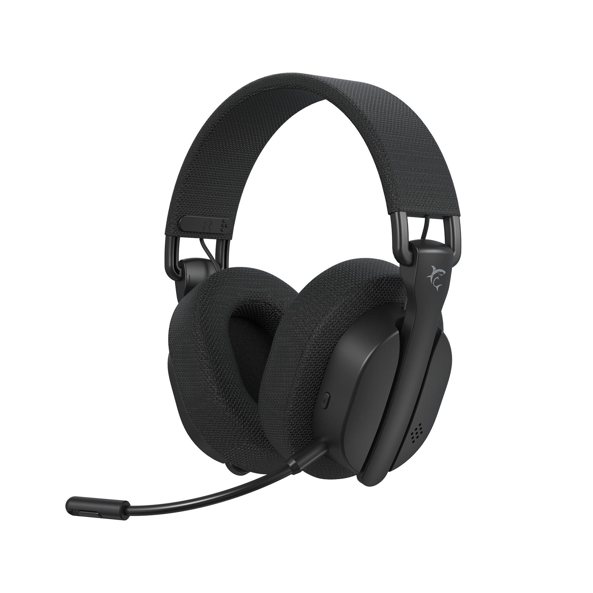 Cuffia Gaming Wireless BT con Microfono Nero FIRECREST WHITE SHARK