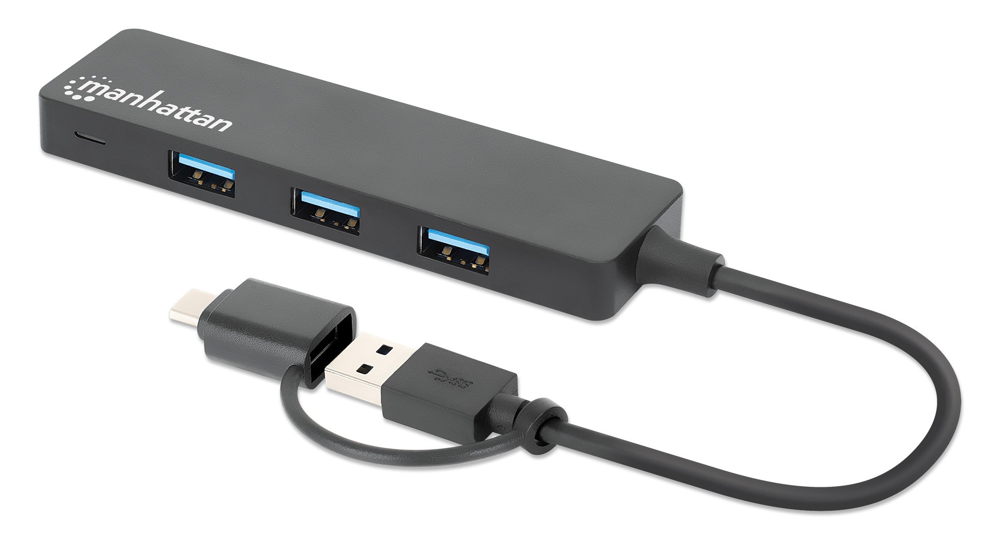 Hub USB 3.2 Gen1 4 Porte Combo USB-A e USB-C™ MANHATTAN